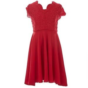 Rare Editions red dress. Girls size 12. NWT